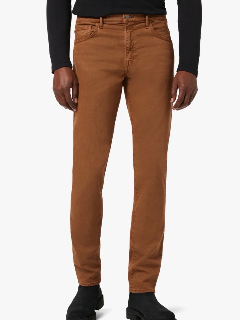 Joe's Jeans Slim Straight Jeans in Warm Orange Brown 33 - Picture 1 of 9
